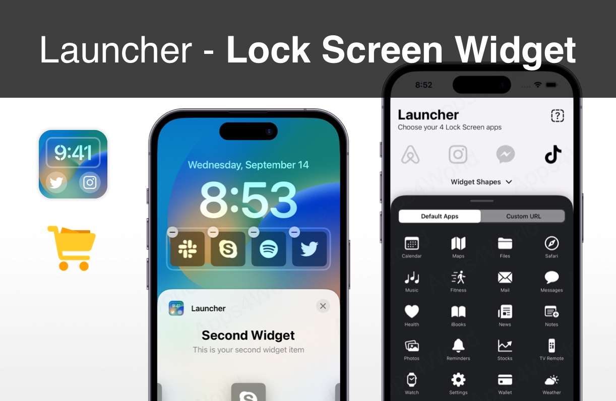 Lock Screen Launcher iOS app template